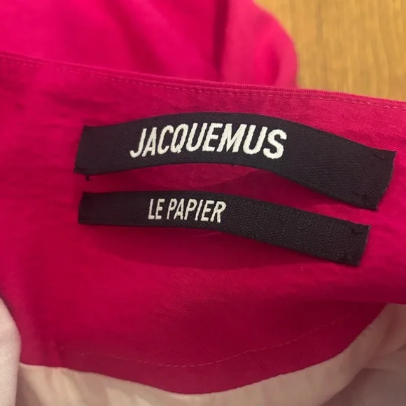 Jacquemus Fuchsia Asymmetrical Dress